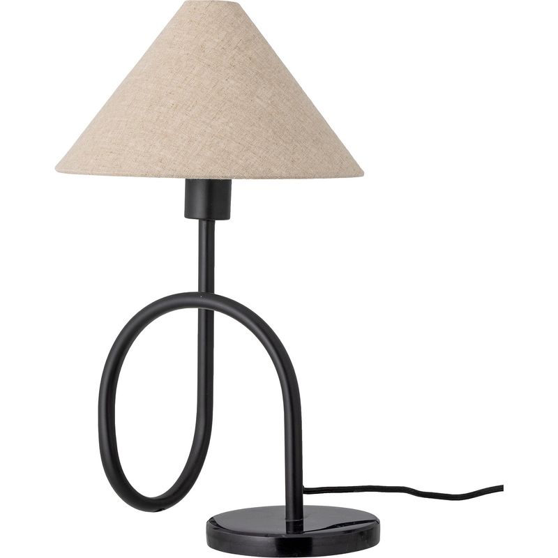 Tafellamp Emaline | zwart/linnen | Bloomingville