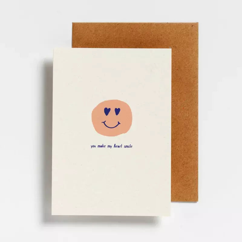 You make my heart smile | postkaart | Hello August