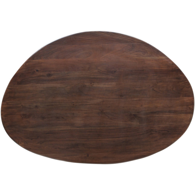 Eettafel Roundly | walnoot | 160 x 110 cm | BePureHome