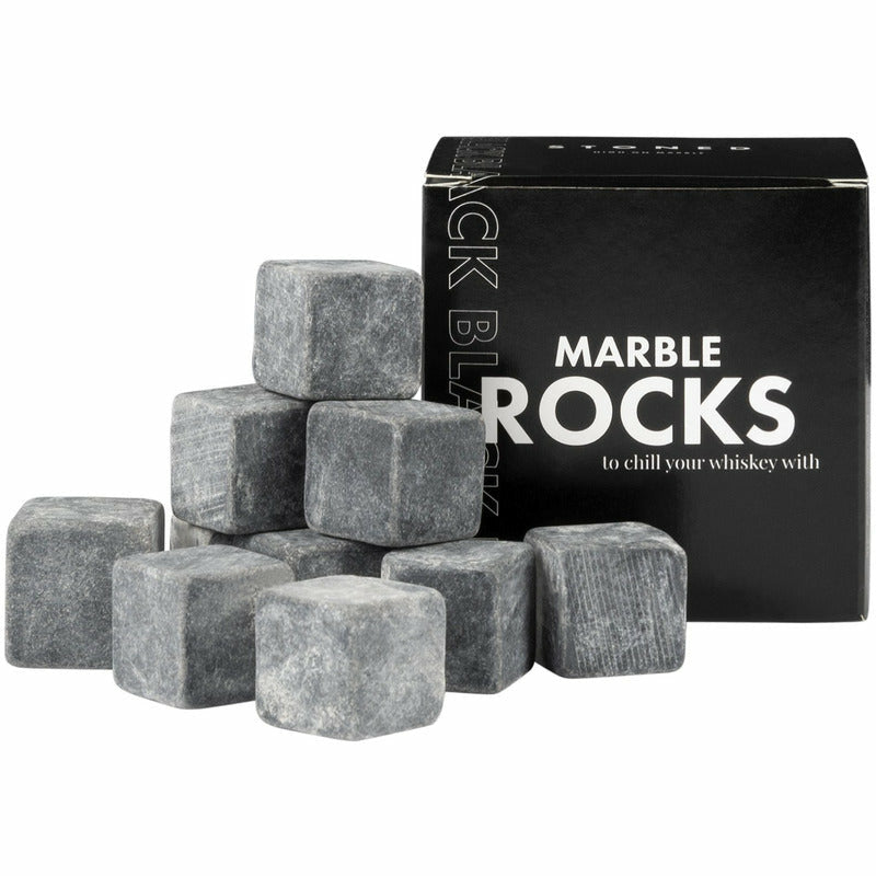 Marble Rocks | zwart | ijsblokjes | Stoned - LETT.