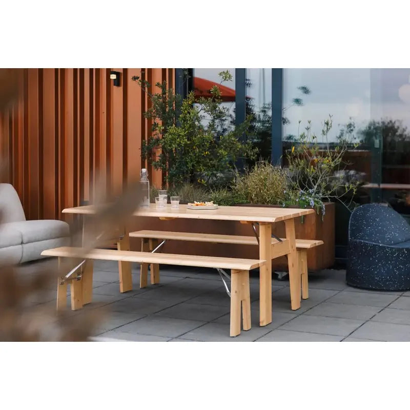 Opklapbare tuintafel Avenue | 180 cm | naturel | Zuiver