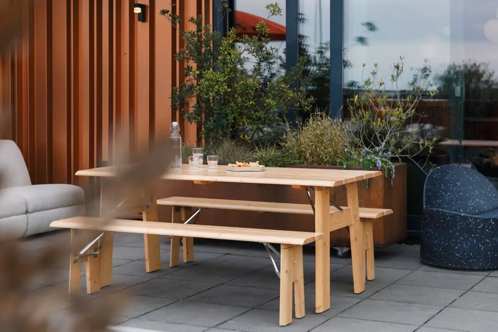 Opklapbare tuinbank Avenue | naturel | Zuiver