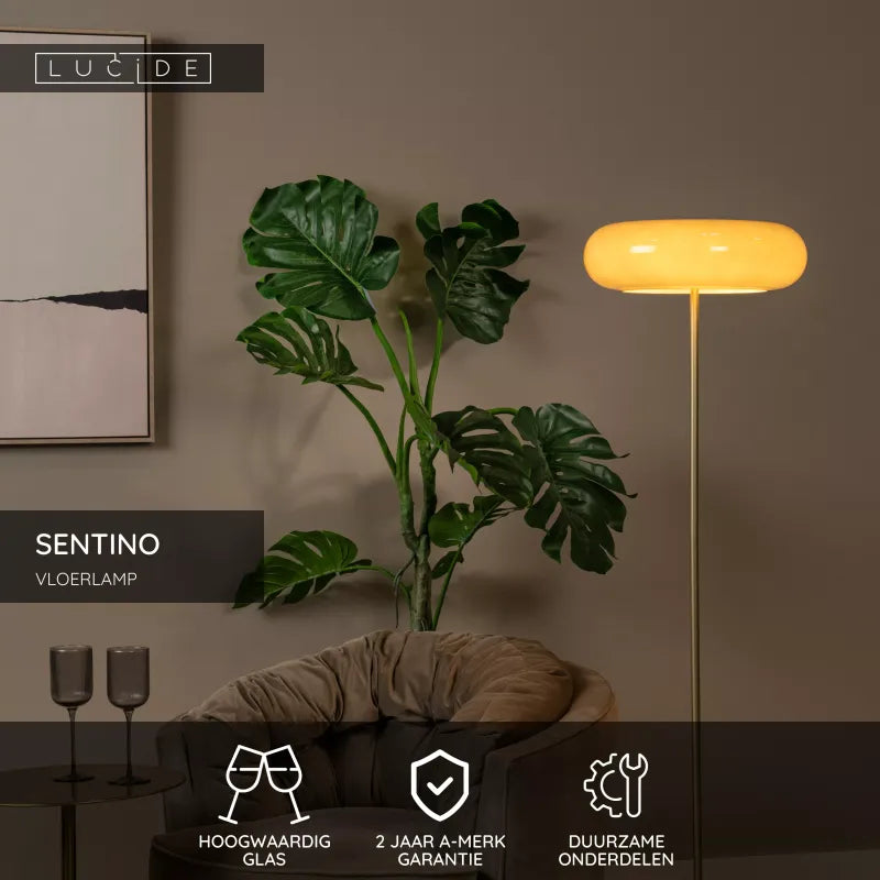 Vloerlamp Sentino | Ø 40 cm | Lucide