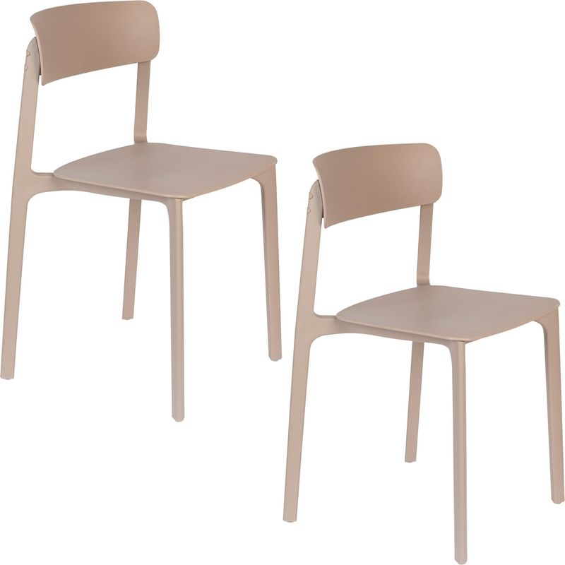 Set van 4 stoelen Clive | beige | LETT.