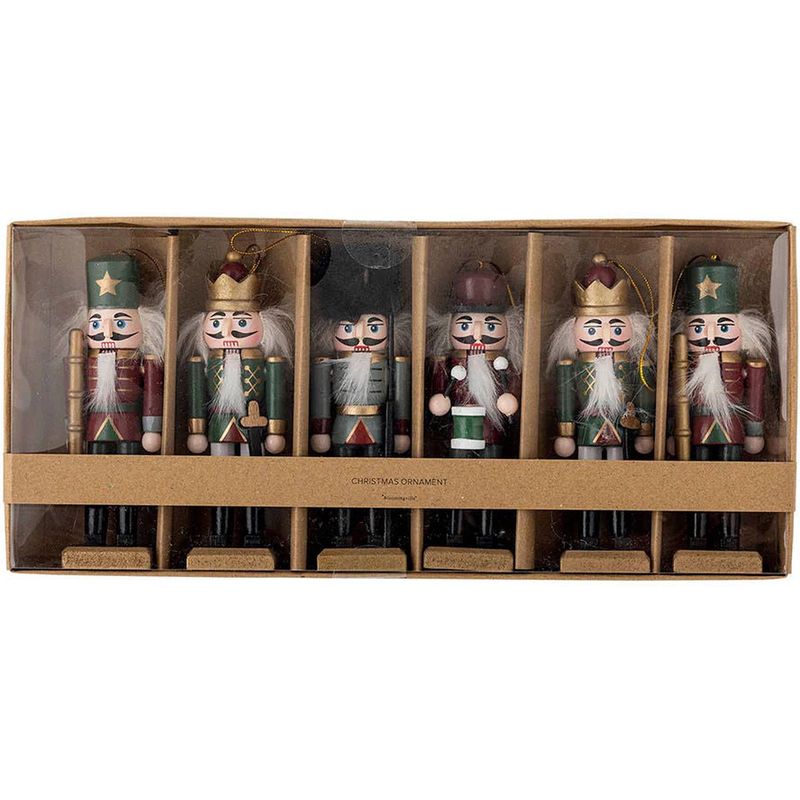 Kersthangers Nikita | notenkrakers | set van 6 | Bloomingville