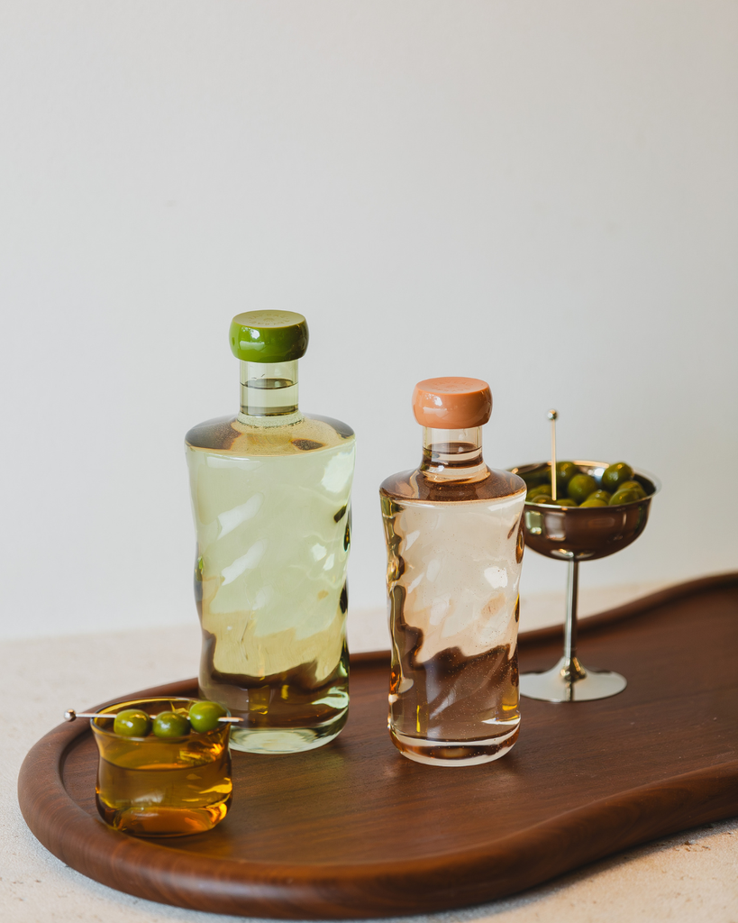 Glazen waterfles Swirl | 0,75l | 6 kleuren | Paveau