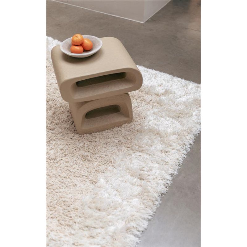 Bijzettafel Eddy | beige/hars | Zuiver