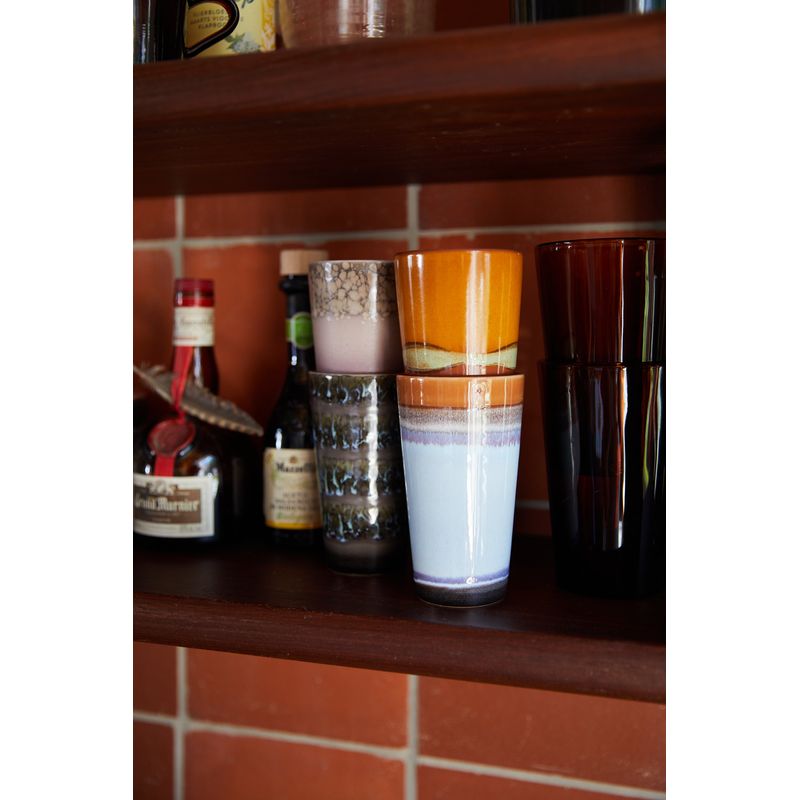 Set van 2 latte tassen Clash | 70's ceramics | hkliving