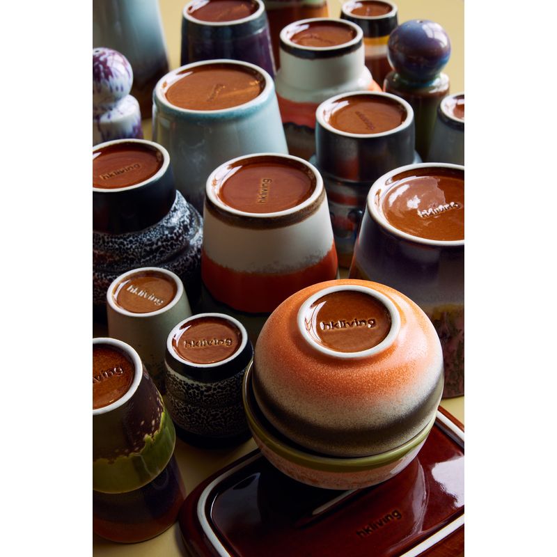 Melkkannetje en suikerpot Foreland | 70's ceramics | hkliving