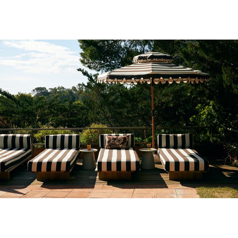 Parasol Stracciatella | patio | zwart/wit | hkliving