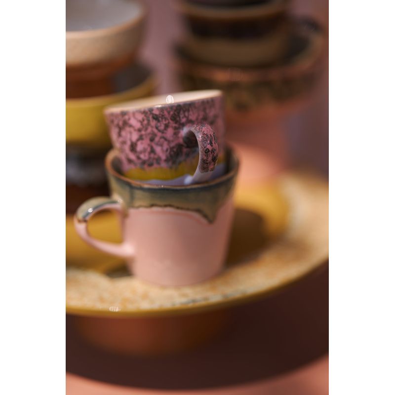 Set van 4 Americano tassen Radiant | 70's ceramics | hkliving