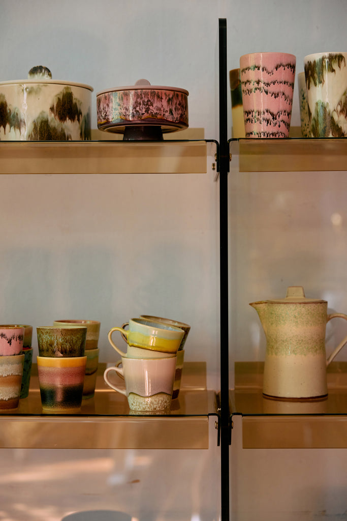 Set 4 americano tassen Rococo | 70's ceramics | hkliving