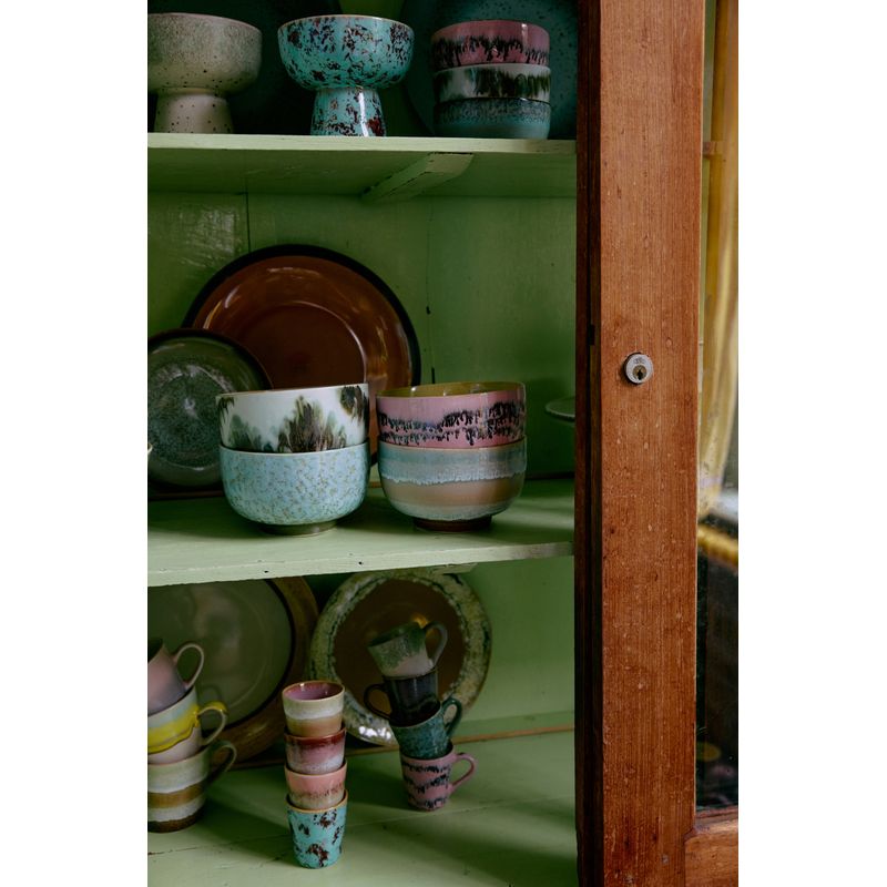 Set van 4 ristretto tassen Futurism | 70's ceramics  | hkliving