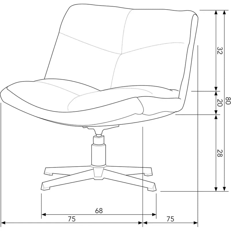 Vinny draaifauteuil | off white of antraciet | WOOOD