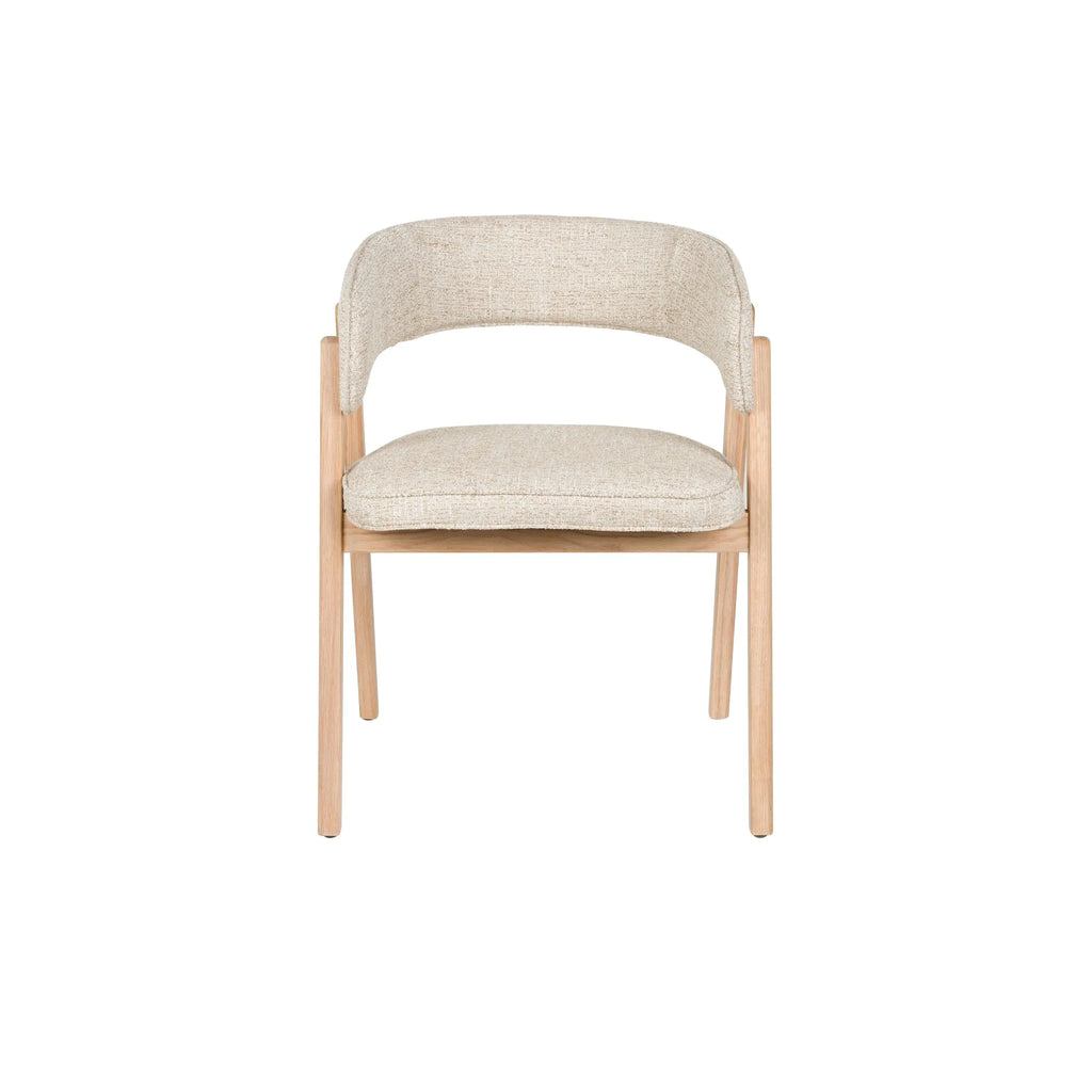 Stoel Bright | beige | armleuning | Zuiver