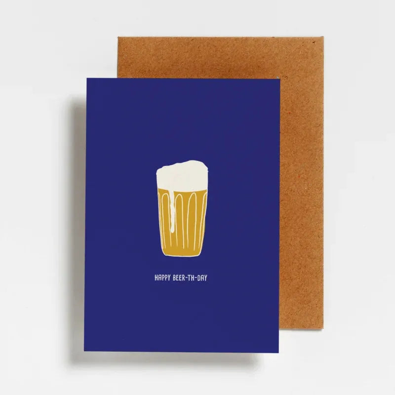 Happy beer-th day | postkaart | Hello August