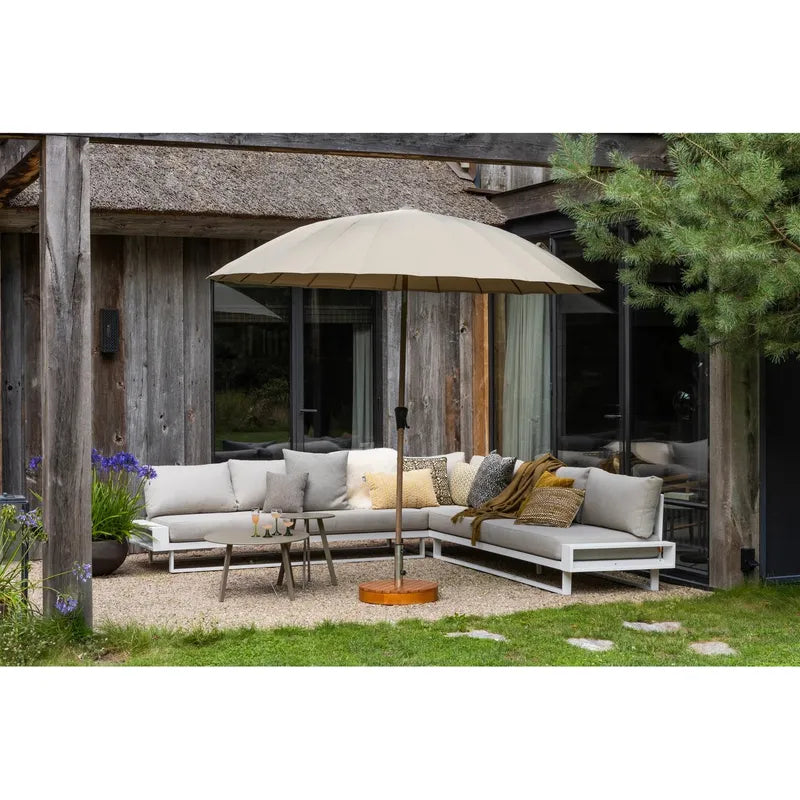 Parasol Monica | zand/groen | WOOOD