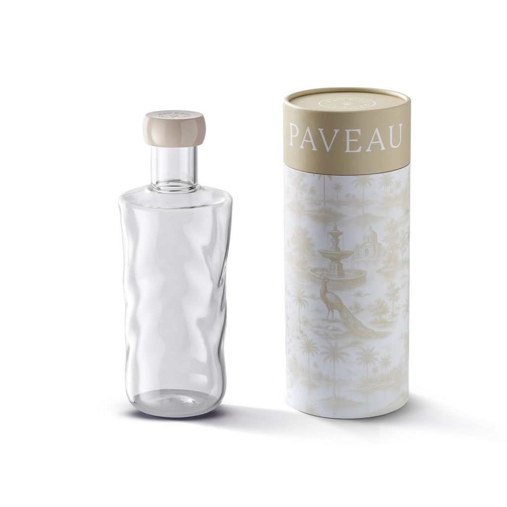 Glazen waterfles Swirl | 0,75l | 6 kleuren | Paveau