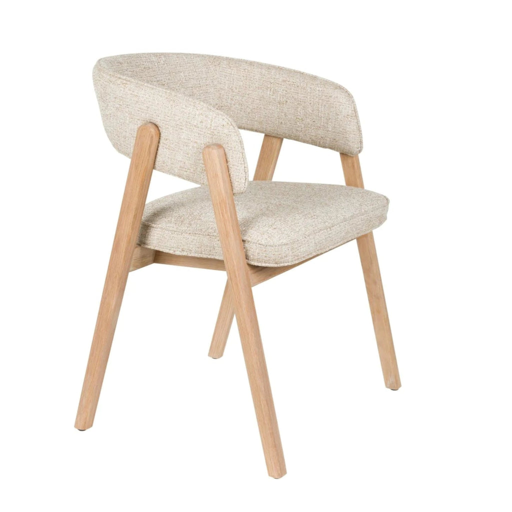 Stoel Bright | beige | armleuning | Zuiver