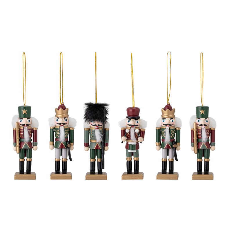 Kersthangers Nikita | notenkrakers | set van 6 | Bloomingville