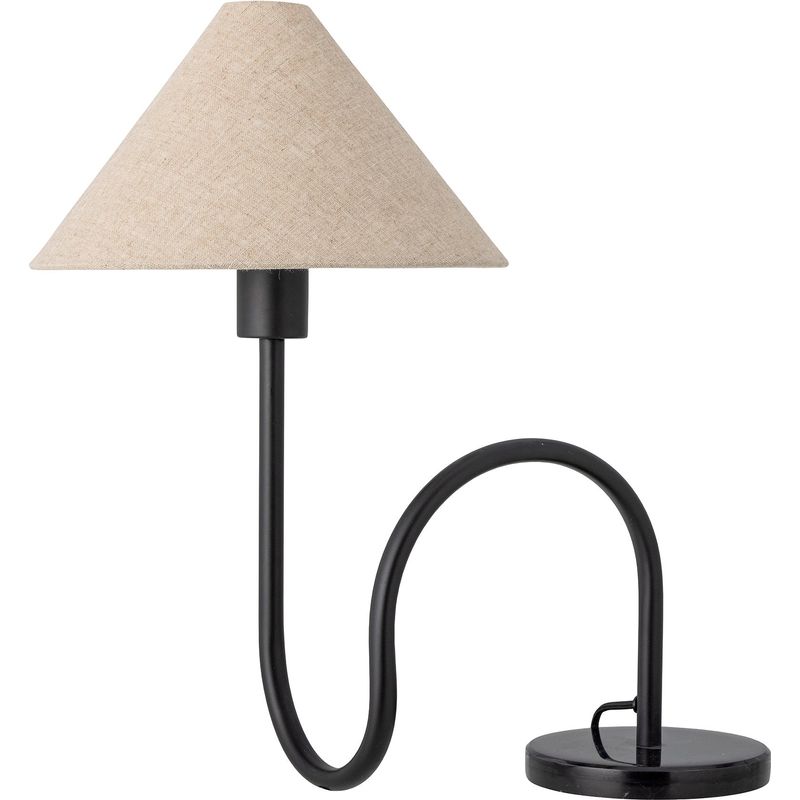 Tafellamp Emaline | zwart/linnen | Bloomingville