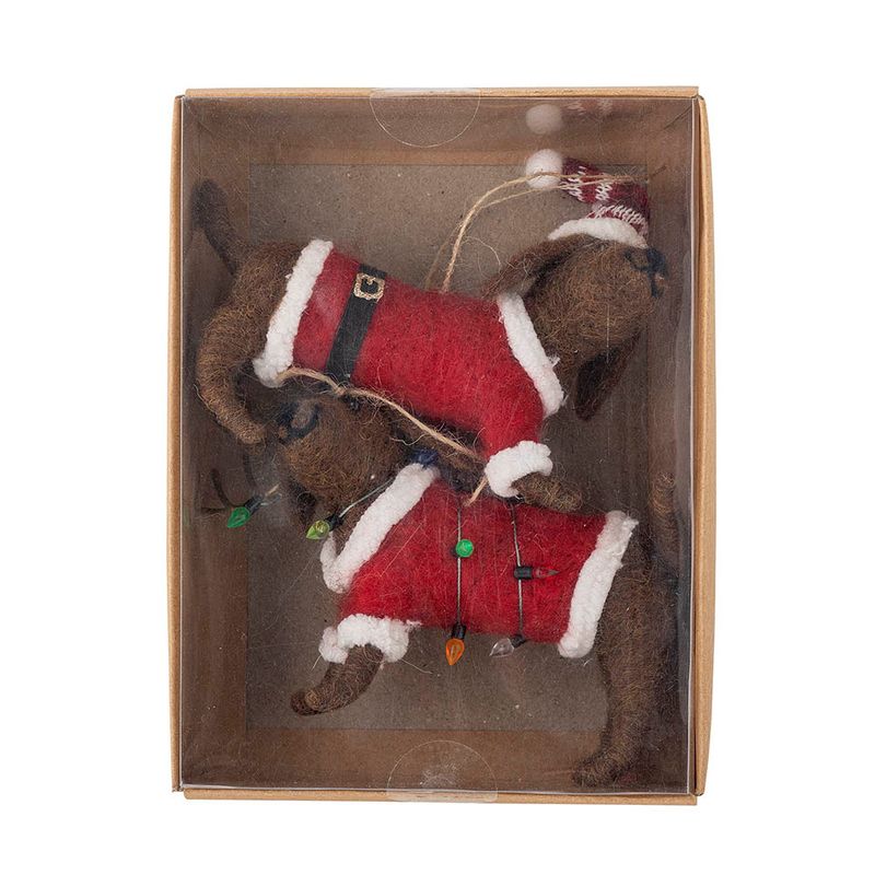 Kersthangers Monty | set van 2 | wol | Bloomingville