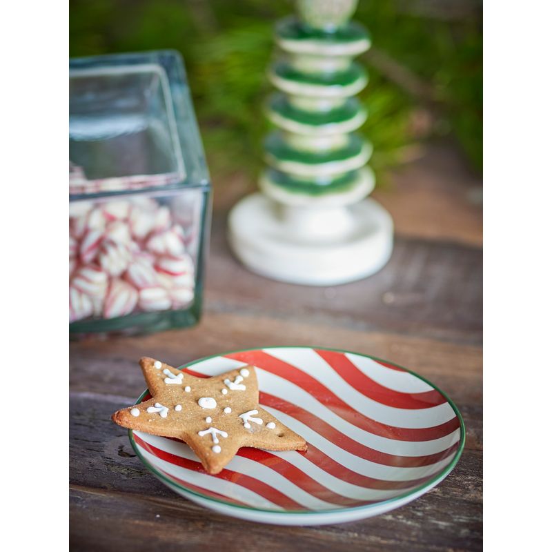 Bordje Jolly | Ø 16 cm | rood/groen | Bloomingville