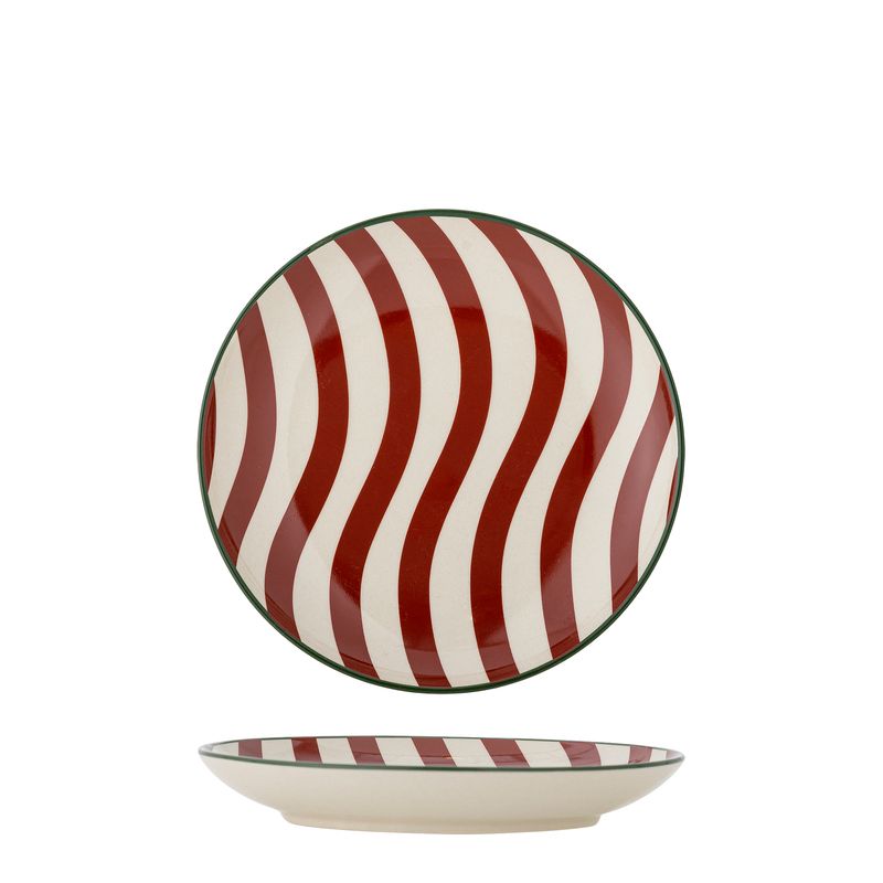 Bordje Jolly | Ø 16 cm | rood/groen | Bloomingville
