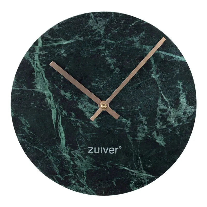 Klok marble time | groen | Zuiver