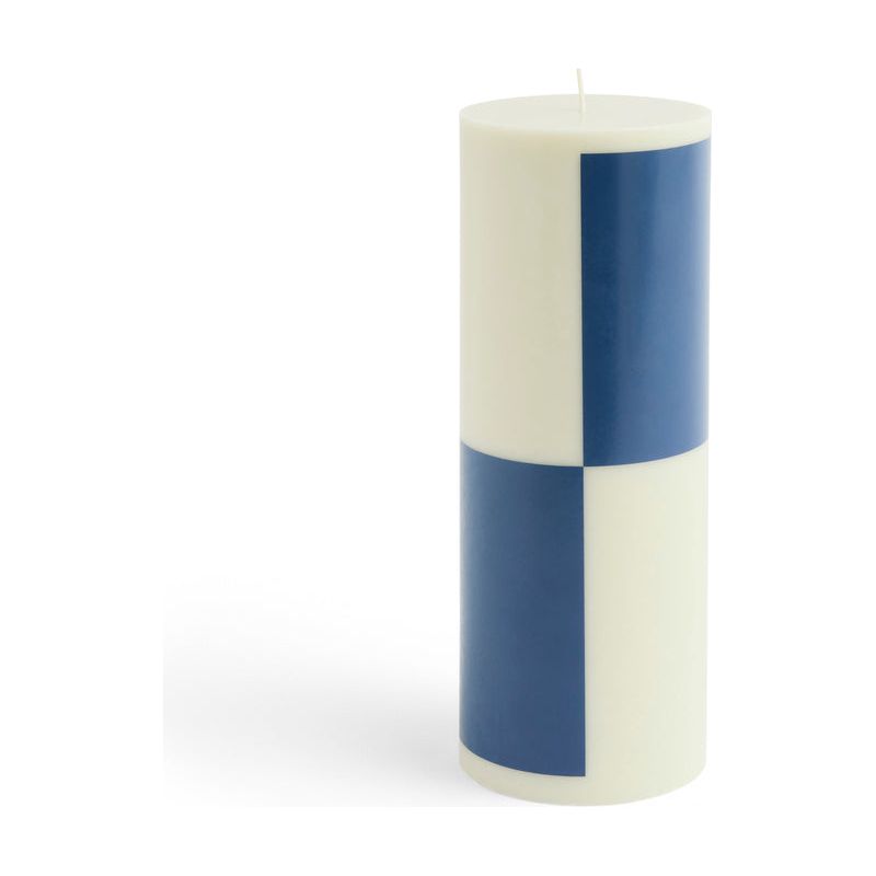 Kaars Column | lichtgroen/donkerblauw | large | HAY