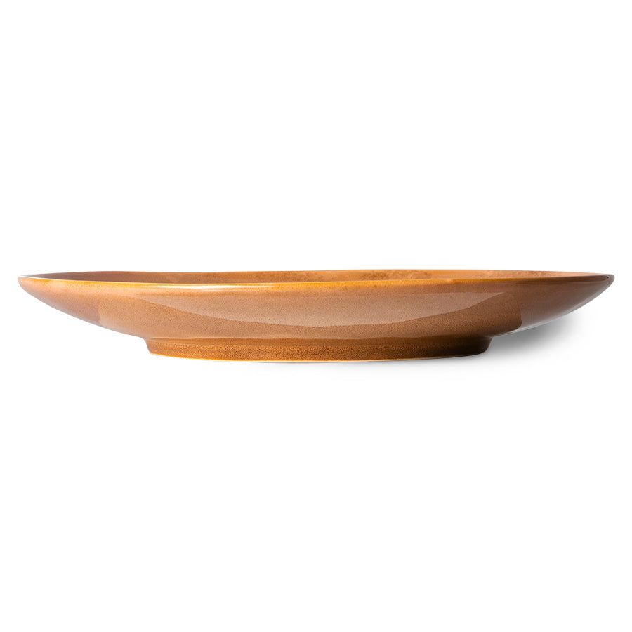 Grote borden Earth Ø29 cm  | set van 2 | 70's ceramics | HKliving