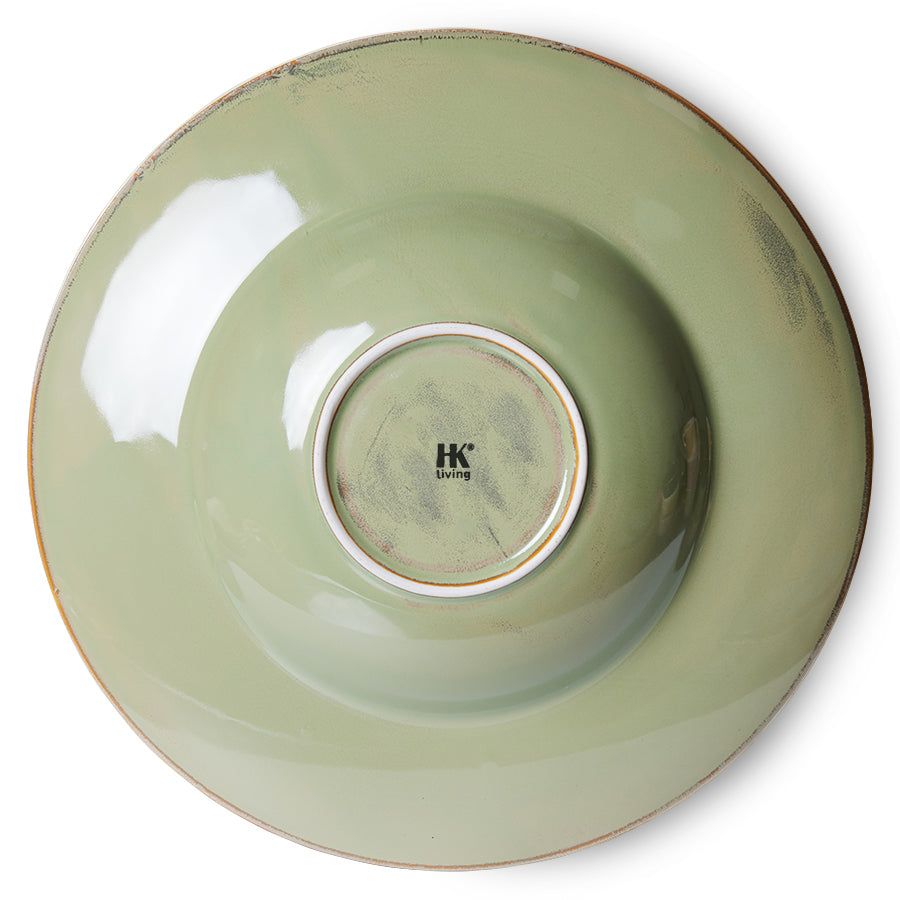 Pastabord Ø28,5 cm | mosgroen | Chef Ceramics | HKliving