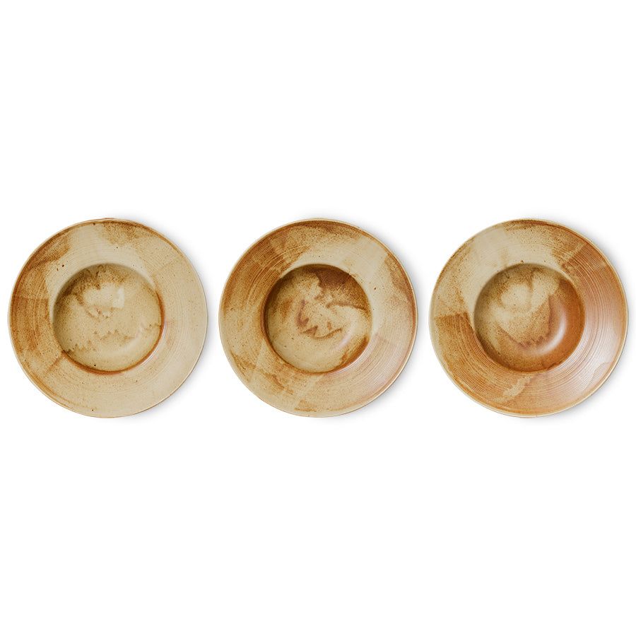 Pastabord Ø28,5 cm | beige/bruin | Chef Ceramics | HKliving