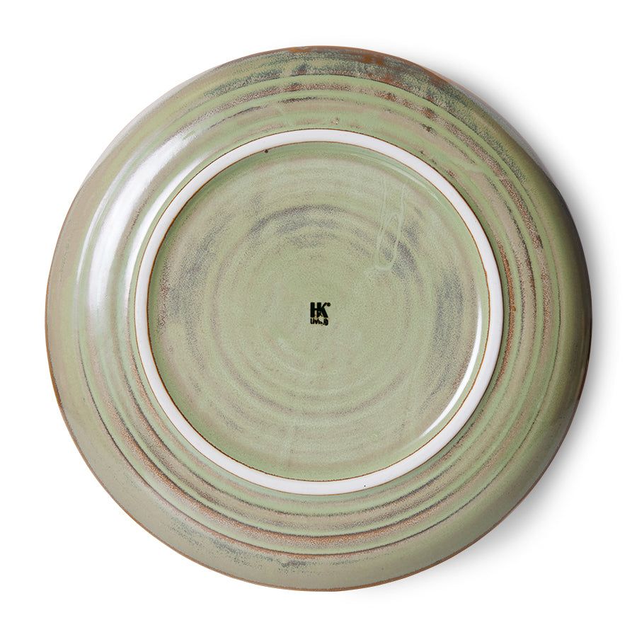 Diep bord Ø21,5 cm | mosgroen | Chef Ceramics | HKliving