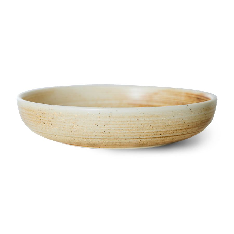 Diep bord Ø21,5 cm | beige/bruin | Chef Ceramics | HKliving