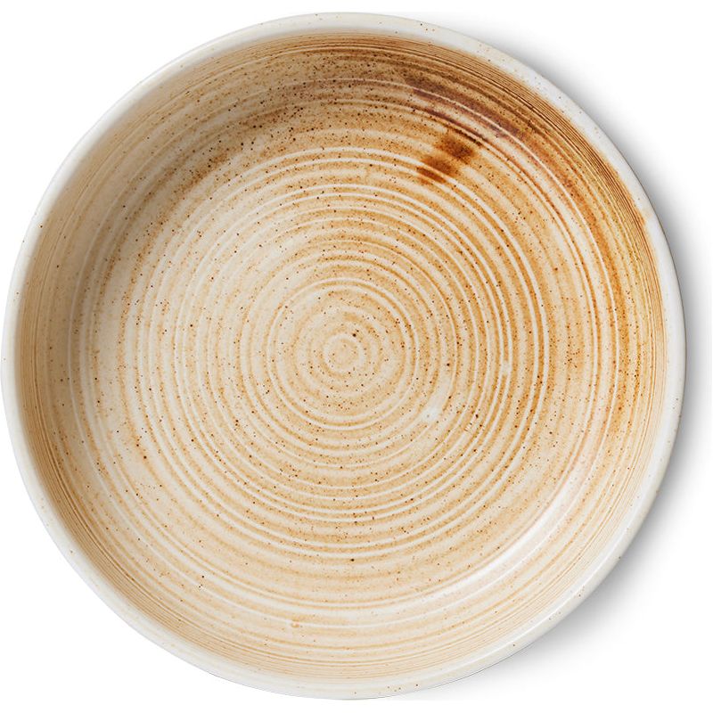 Diep bord Ø21,5 cm | beige/bruin | Chef Ceramics | HKliving