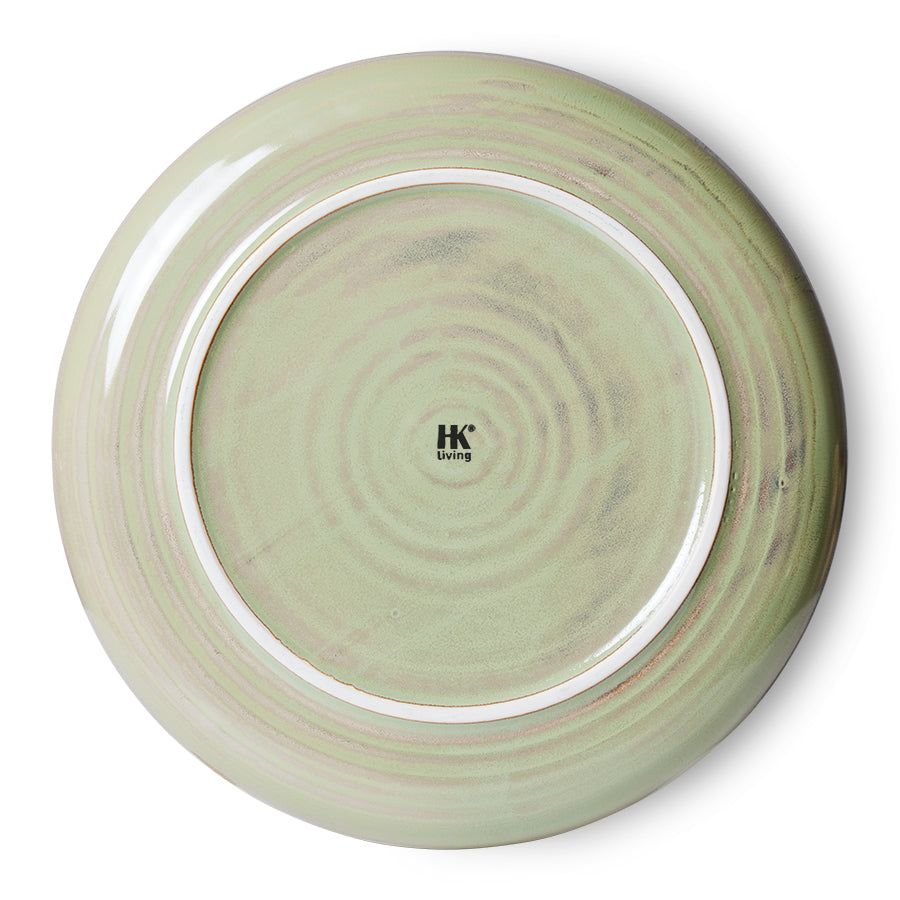 Groot bord ⌀ 26 cm | mosgroen | Chef Ceramics | HKliving