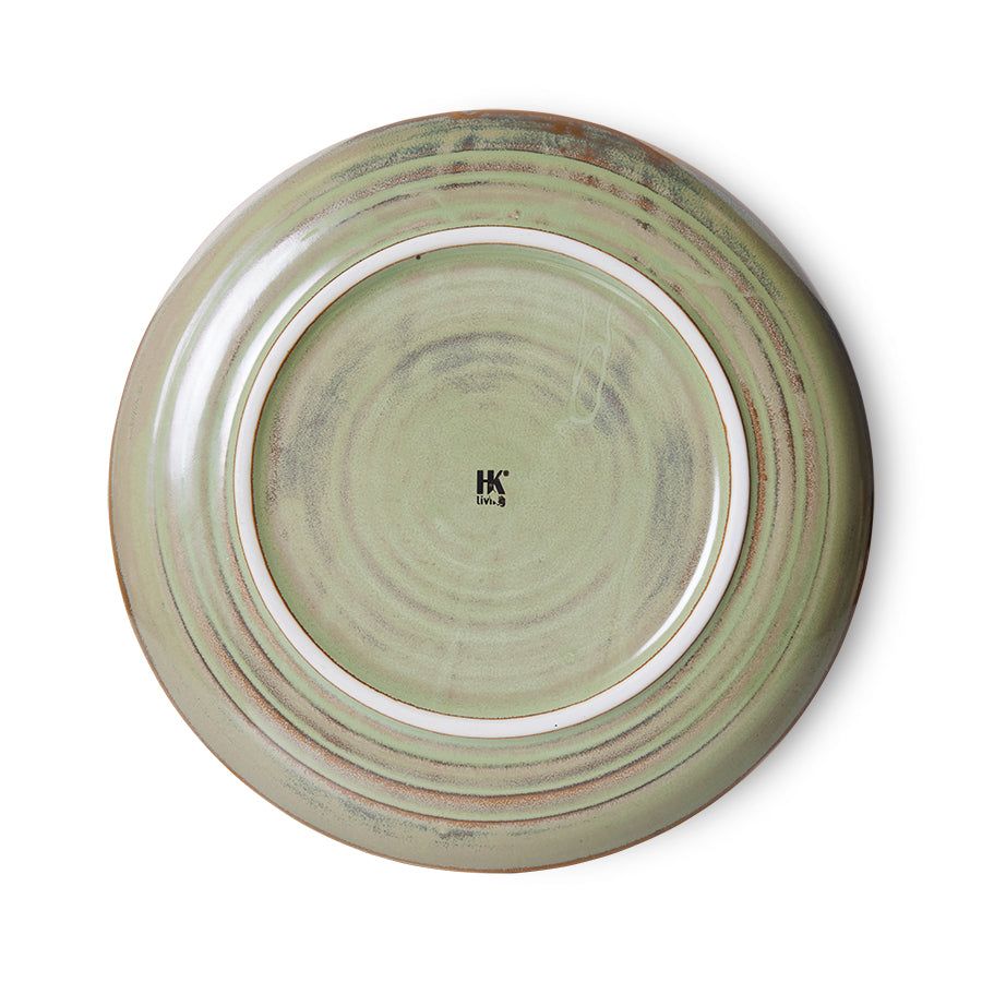 Klein bord Ø20 cm | mosgroen | Chef Ceramics | HKliving