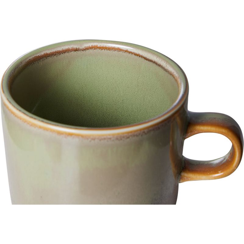 Koffietas en onderzetter | mosgroen | Chef Ceramics | hkliving