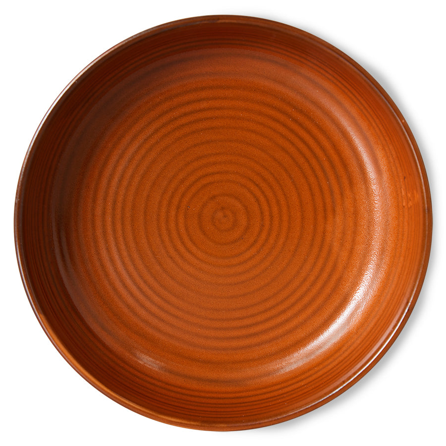 Diep bord Ø21,5 cm | burnt orange | Chef Ceramics | HKliving