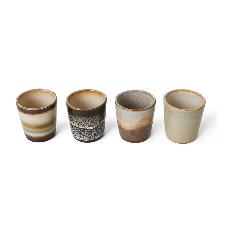 Set van 4 eierdopjes Granite | 70's ceramics | hkliving