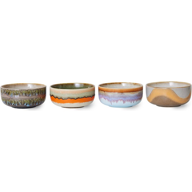 Set van 4 dessert kommen Reef | 70's ceramics | hkliving