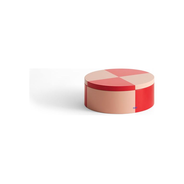 Opbergblik Tin | rond | rood/roze | HAY