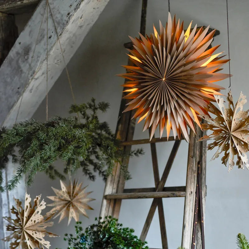 Lichtgevende ster Elijah | naturel | Bloomingville