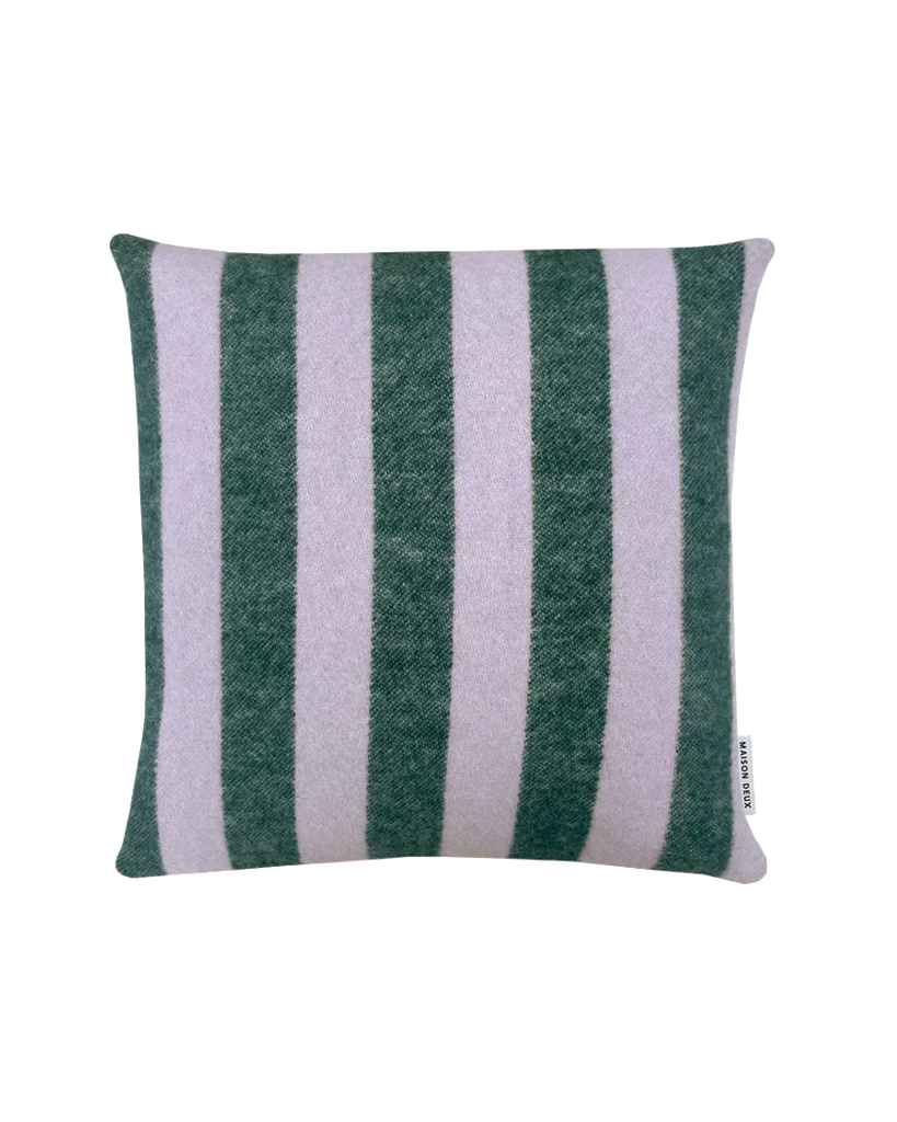 Kussenhoes Candy Wrap | lila/groen | 100% wol | Maison Deux