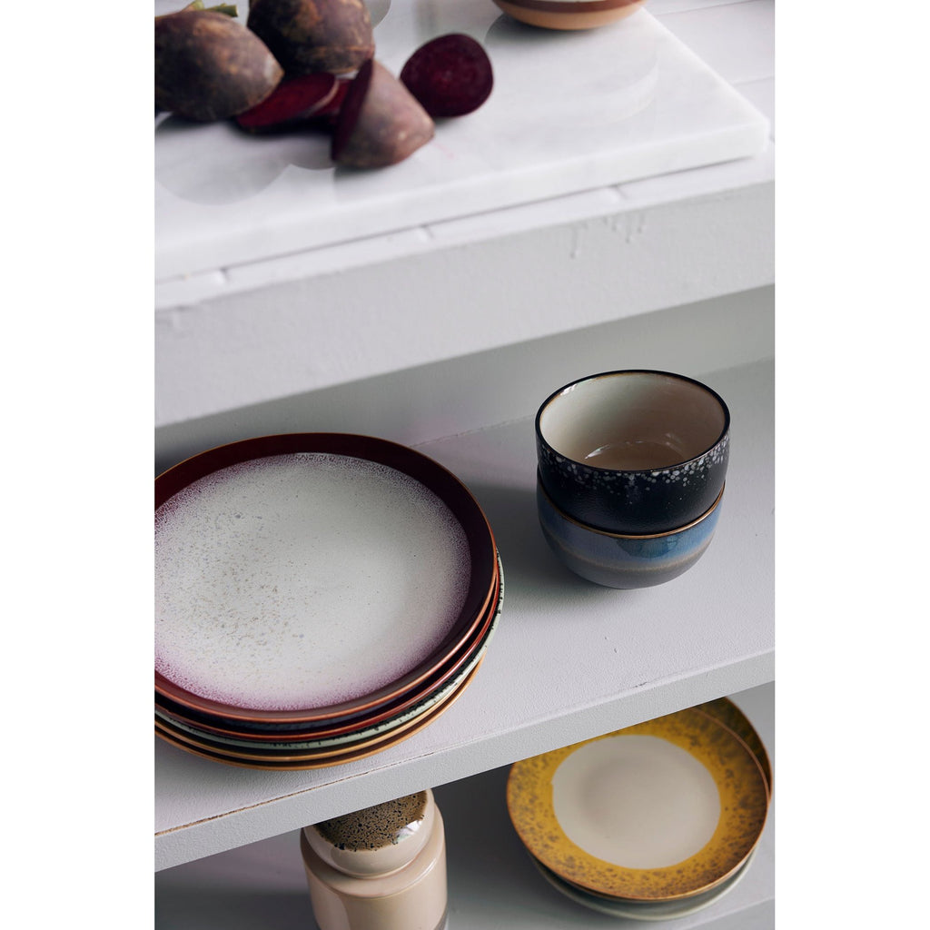 Grote borden Frost Ø29 cm | set van 2 | 70's ceramics | HKliving