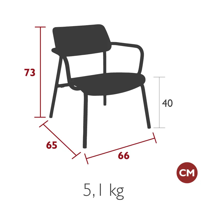 Loungestoel Studie | 25 verschillende kleuren | Fermob
