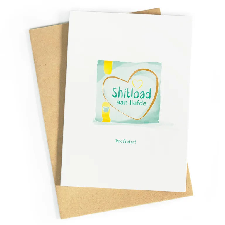 Shitload aan liefde | postkaart | Studio Zwoane