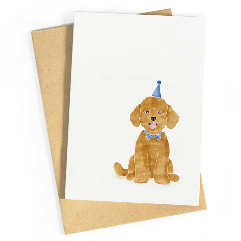 Feesthond | postkaart | Studio Zwoane