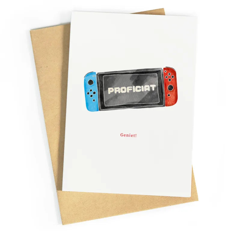 Game proficiat | postkaart | Studio Zwoane